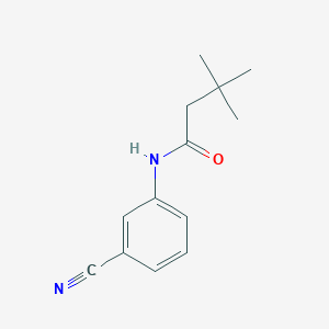 molecular formula C13H16N2O B5844791 N-(3-cyanophenyl)-3,3-dimethylbutanamide 