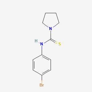 molecular formula C11H13BrN2S B5844792 N-(4-bromophenyl)-1-pyrrolidinecarbothioamide 