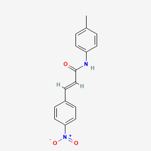 molecular formula C16H14N2O3 B5844802 (2E)-N-(4-methylphenyl)-3-(4-nitrophenyl)prop-2-enamide 