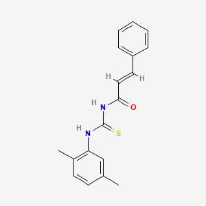 molecular formula C18H18N2OS B5844812 N-{[(2,5-dimethylphenyl)amino]carbonothioyl}-3-phenylacrylamide 