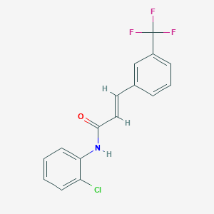 molecular formula C16H11ClF3NO B5844817 N-(2-chlorophenyl)-3-[3-(trifluoromethyl)phenyl]acrylamide 