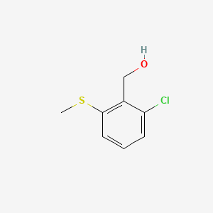 molecular formula C8H9ClOS B584482 2-Chloro-6-(methylthio)benzenemethanol CAS No. 1340127-12-9