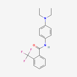 molecular formula C18H19F3N2O B5844853 N-[4-(diethylamino)phenyl]-2-(trifluoromethyl)benzamide 