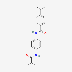 molecular formula C20H24N2O2 B5844855 N-[4-(isobutyrylamino)phenyl]-4-isopropylbenzamide 