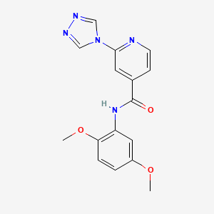 N-(2,5-dimethoxyphenyl)-2-(4H-1,2,4-triazol-4-yl)isonicotinamide