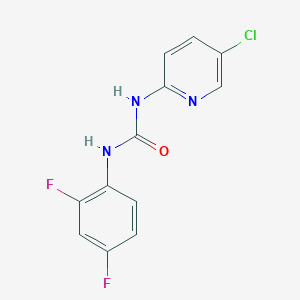 molecular formula C12H8ClF2N3O B5844876 N-(5-chloro-2-pyridinyl)-N'-(2,4-difluorophenyl)urea 