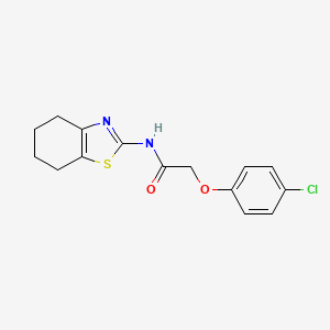 2-(4-chlorophenoxy)-N-(4,5,6,7-tetrahydro-1,3-benzothiazol-2-yl)acetamide