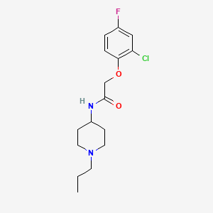 molecular formula C16H22ClFN2O2 B5844893 2-(2-chloro-4-fluorophenoxy)-N-(1-propyl-4-piperidinyl)acetamide 