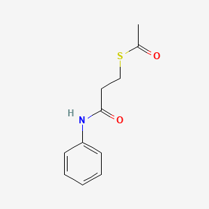 S-(3-anilino-3-oxopropyl) ethanethioate