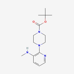 molecular formula C15H24N4O2 B584491 4-(3-Methylaminopyridin-2-yl)piperazine-1-carboxylic acid tert-butyl ester CAS No. 153473-26-8