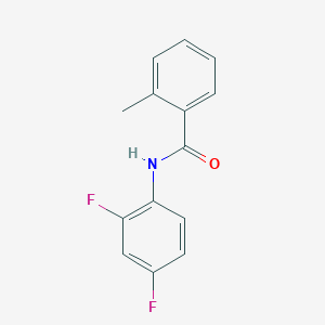 molecular formula C14H11F2NO B5844915 N-(2,4-difluorophenyl)-2-methylbenzamide 