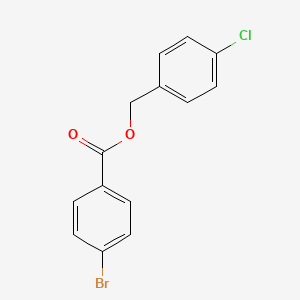 molecular formula C14H10BrClO2 B5844972 4-chlorobenzyl 4-bromobenzoate 