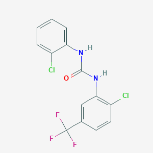 molecular formula C14H9Cl2F3N2O B5844979 N-(2-chlorophenyl)-N'-[2-chloro-5-(trifluoromethyl)phenyl]urea 