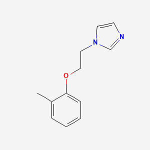 molecular formula C12H14N2O B5844986 1-[2-(2-methylphenoxy)ethyl]-1H-imidazole 