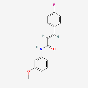 molecular formula C16H14FNO2 B5844987 3-(4-fluorophenyl)-N-(3-methoxyphenyl)acrylamide 