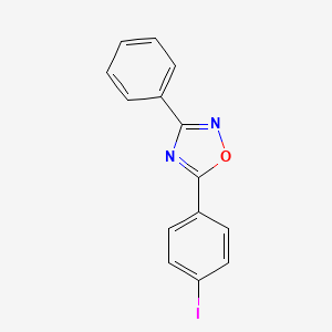 molecular formula C14H9IN2O B5844995 5-(4-iodophenyl)-3-phenyl-1,2,4-oxadiazole CAS No. 6218-97-9
