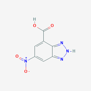 molecular formula C7H4N4O4 B058450 6-硝基-1H-苯并三唑-4-羧酸 CAS No. 117886-75-6