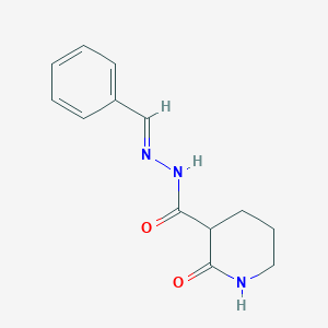 N'-benzylidene-2-oxo-3-piperidinecarbohydrazide