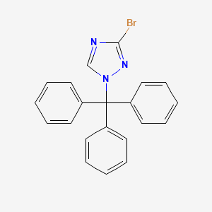 molecular formula C21H16BrN3 B584503 3-Bromo-1-trityl-1H-1,2,4-triazole CAS No. 151899-63-7