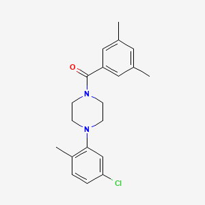 molecular formula C20H23ClN2O B5845039 1-(5-chloro-2-methylphenyl)-4-(3,5-dimethylbenzoyl)piperazine 