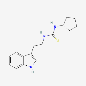 N-cyclopentyl-N'-[2-(1H-indol-3-yl)ethyl]thiourea
