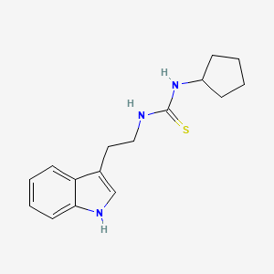 molecular formula C16H21N3S B5845053 N-cyclopentyl-N'-[2-(1H-indol-3-yl)ethyl]thiourea 