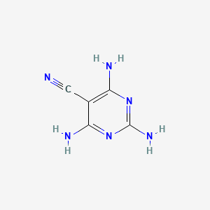 molecular formula C5H6N6 B584506 2,4,6-Triaminopyrimidine-5-carbonitrile CAS No. 465531-97-9