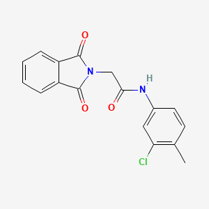 molecular formula C17H13ClN2O3 B5845065 N-(3-chloro-4-methylphenyl)-2-(1,3-dioxo-1,3-dihydro-2H-isoindol-2-yl)acetamide 