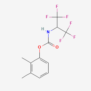 molecular formula C12H11F6NO2 B5845067 (2,3-dimethylphenyl) N-(1,1,1,3,3,3-hexafluoropropan-2-yl)carbamate 