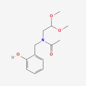 molecular formula C13H19NO4 B584507 N-Acetyl-N-(2,2-dimethoxyethyl)-2'-hydroxybenzylamine CAS No. 1346604-58-7