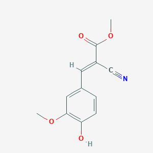 molecular formula C12H11NO4 B5845080 methyl 2-cyano-3-(4-hydroxy-3-methoxyphenyl)acrylate 