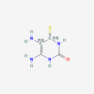 molecular formula C4H6N4OS B584512 5,6-Diamino-4-thiouracil-13C2 CAS No. 1346601-57-7