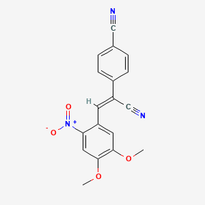 4-[1-cyano-2-(4,5-dimethoxy-2-nitrophenyl)vinyl]benzonitrile