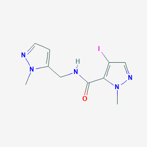 4-iodo-1-methyl-N-[(1-methyl-1H-pyrazol-5-yl)methyl]-1H-pyrazole-5-carboxamide