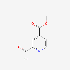 molecular formula C8H6ClNO3 B584515 Methyl 2-(chlorocarbonyl)pyridine-4-carboxylate CAS No. 153559-43-4