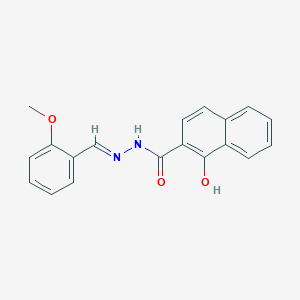 molecular formula C19H16N2O3 B5845166 1-hydroxy-N'-(2-methoxybenzylidene)-2-naphthohydrazide 