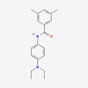 molecular formula C19H24N2O B5845170 N-[4-(diethylamino)phenyl]-3,5-dimethylbenzamide 