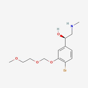 molecular formula C13H20BrNO4 B584518 4-Bromo Phenylephrine 3-O-(2-Methoxyethoxymethyl) Ether CAS No. 1797818-04-2