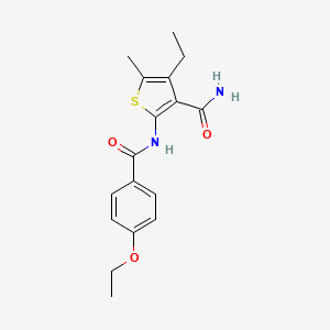 2-[(4-ethoxybenzoyl)amino]-4-ethyl-5-methyl-3-thiophenecarboxamide