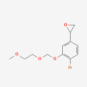 molecular formula C12H15BrO4 B584519 2-[4-Bromo-3-(2-methoxyethoxymethoxy)phenyl]oxirane CAS No. 1797986-69-6