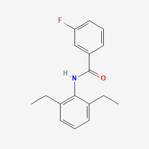 molecular formula C17H18FNO B5845209 N-(2,6-diethylphenyl)-3-fluorobenzamide 