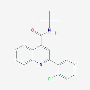 molecular formula C20H19ClN2O B5845213 N-(tert-butyl)-2-(2-chlorophenyl)-4-quinolinecarboxamide 