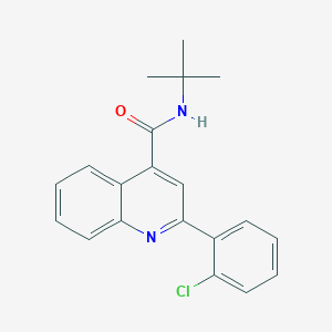 molecular formula C20H19ClN2O B5845213 N-tert-butyl-2-(2-chlorophenyl)quinoline-4-carboxamide 