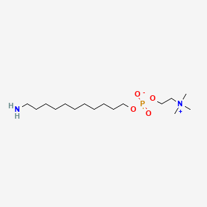 molecular formula C16H37N2O4P B584523 11-Aminoundecyl 2-(trimethylazaniumyl)ethyl phosphate CAS No. 1354620-97-5