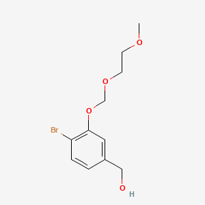 molecular formula C11H15BrO4 B584524 [4-Bromo-3-(2-methoxyethoxymethoxy)phenyl]methanol CAS No. 1797132-95-6