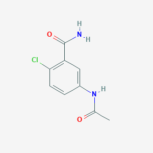 molecular formula C9H9ClN2O2 B5845242 5-(acetylamino)-2-chlorobenzamide 