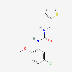 molecular formula C13H13ClN2O2S B5845257 1-(5-Chloro-2-methoxyphenyl)-3-(thiophen-2-ylmethyl)urea 