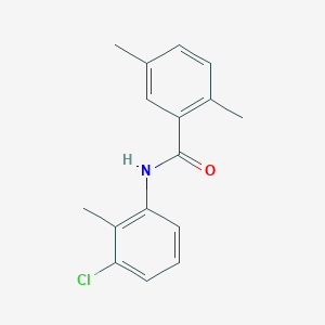 molecular formula C16H16ClNO B5845259 N-(3-chloro-2-methylphenyl)-2,5-dimethylbenzamide 