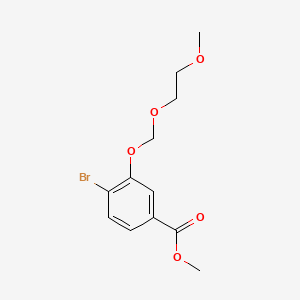 molecular formula C12H15BrO5 B584526 4-溴-3-(2-甲氧基乙氧基甲氧基)苯甲酸甲酯 CAS No. 1415393-66-6