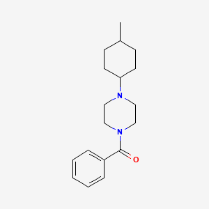 molecular formula C18H26N2O B5845294 1-benzoyl-4-(4-methylcyclohexyl)piperazine 